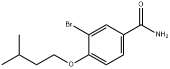 3-bromo-4-(3-methylbutoxy)benzamide 结构式