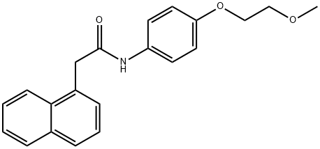 N-[4-(2-methoxyethoxy)phenyl]-2-naphthalen-1-ylacetamide Struktur