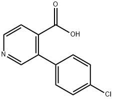 3-(4-chlorophenyl)isonicotinic acid Struktur