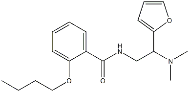 2-butoxy-N-[2-(dimethylamino)-2-(furan-2-yl)ethyl]benzamide 结构式