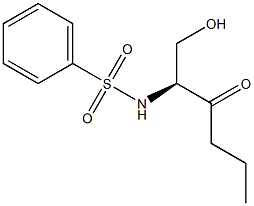 Benzenesulfonamide, N-[1-(hydroxymethyl)-2-oxopentyl]-, (S)-