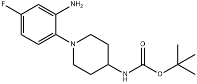 tert-Butyl 1-(2-amino-4-fluorophenyl)piperidin-4-ylcarbamate|885262-26-0