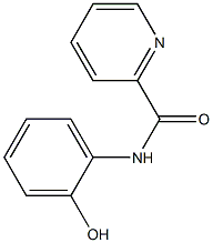 2-Pyridinecarboxamide, N-(2-hydroxyphenyl)- Struktur