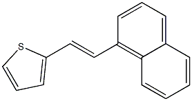 Thiophene, 2-[2-(1-naphthalenyl)ethenyl]- Structure