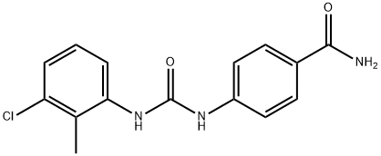 4-[(3-chloro-2-methylphenyl)carbamoylamino]benzamide Struktur