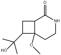 3-Azabicyclo[4.2.0]octan-2-one, 7-(1-hydroxy-1-methylethyl)-6-methoxy-,88629-15-6,结构式