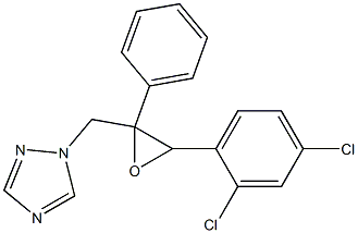 1H-1,2,4-Triazole, 1-[[3-(2,4-dichlorophenyl)-2-phenyloxiranyl]methyl]- 化学構造式