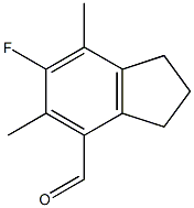 1H-Indene-4-carboxaldehyde, 6-fluoro-2,3-dihydro-5,7-dimethyl-,88633-00-5,结构式