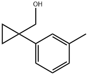 1- (3-甲基苯基)环丙烷甲醇 结构式