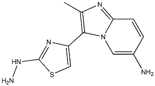 3-(2-hydrazinyl-1,3-thiazol-4-yl)-2-methylimidazo[1,2-a]pyridin-6-amine Structure