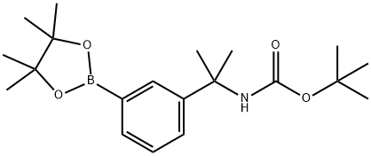 CARBAMIC ACID, [1-METHYL-1-[3-(4,4,5,5-TETRAMETHYL-1,3,2-DIOXABOROLAN-2-YL)PHENYL]ETHYL]-, 1,1-DIMETHYLETHYL ESTER (9CI)|3-[2-(BOC-氨基)-2-丙基]苯硼酸频哪醇酯