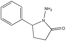 2-Pyrrolidinone, 1-amino-5-phenyl- Struktur