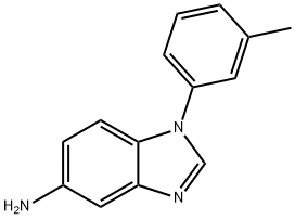 1-(3-methylphenyl)benzimidazol-5-amine Structure