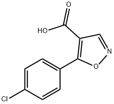 5-(4-chlorophenyl)-1,2-oxazole-4-carboxylic acid Struktur