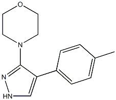 Morpholine, 4-[4-(4-methylphenyl)-1H-pyrazol-3-yl]- Struktur
