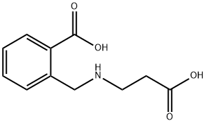 2-[(2-Carboxy-ethylamino)-methyl]-benzoic acid 结构式