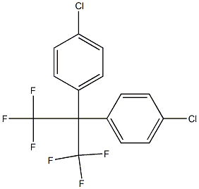 Benzene, 1,1'-[2,2,2-trifluoro-1-(trifluoromethyl)ethylidene]bis[4-chloro- Struktur