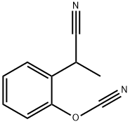 Cyanic acid, 2-(1-cyanoethyl)phenyl ester 结构式