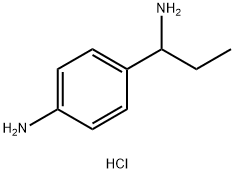 4-(1-AMINOPROPYL)ANILINE HYDROCHLORIDE,889856-92-2,结构式