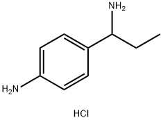 4-(1-AMINOPROPYL)ANILINE HYDROCHLORIDE 化学構造式