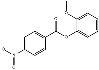 Phenol, 2-methoxy-, 4-nitrobenzoate Struktur