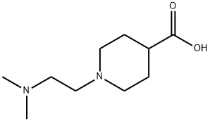 1-[2-(dimethylamino)ethyl]piperidin-1-ium-4-carboxylate 结构式