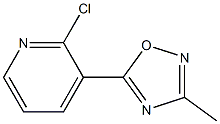 2-氯-3-(3-甲基-1,2,4-噁二唑-5-基)吡啶, 890095-56-4, 结构式