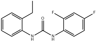 1-(2,4-difluorophenyl)-3-(2-ethylphenyl)urea Structure