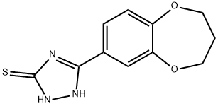 5-(3,4-Dihydro-2H-benzo[b][1,4]dioxepin-7-yl)-2H-[1,2,4]triazole-3-thiol Structure