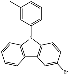 3-溴-9-(3-甲基苯基)-9H-咔唑,890653-53-9,结构式