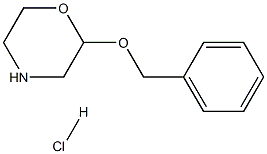 Morpholine, 2-(phenylmethoxy)-, hydrochloride Struktur