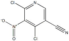 4,6-Dichloro-5-nitronicotinonitrile Struktur