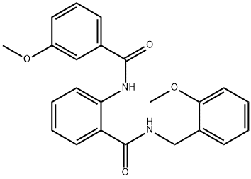 N-(2-methoxybenzyl)-2-{[(3-methoxyphenyl)carbonyl]amino}benzamide Structure