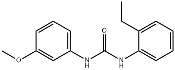 1-(2-ethylphenyl)-3-(3-methoxyphenyl)urea 化学構造式