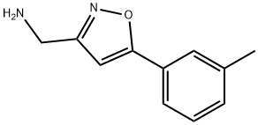 C-(5-m-Tolyl-isoxazol-3-yl)-methylamine Structure