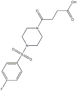 4-[4-(4-Fluoro-benzenesulfonyl)-piperazin-1-yl]-4-oxo-butyric acid|4-[4-(4-氟苯磺酰基)哌嗪-1-基]-4-氧代丁酸