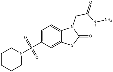 893766-27-3 [2-Oxo-6-(piperidine-1-sulfonyl)-benzothiazol-3-yl]-acetic acid hydrazide