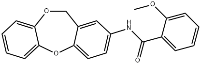 N-(11H-dibenzo[b,e][1,4]dioxepin-2-yl)-2-methoxybenzamide Structure