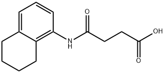 4-oxo-4-(5,6,7,8-tetrahydro-1-naphthalenylamino)butanoic acid 化学構造式