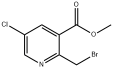 METHYL 2-(BROMOMETHYL)-5-CHLORONICOTINATE Structure