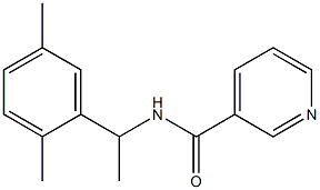 N-[1-(2,5-dimethylphenyl)ethyl]pyridine-3-carboxamide Structure