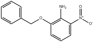 Benzenamine, 2-nitro-6-(phenylmethoxy)- Struktur