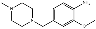 2-methoxy-4-((4-methylpiperazin-1-yl)methyl)benzenamine 化学構造式