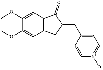 4-((5,6-dimethoxy-1-oxo-2,3-dihydro-1H-inden-2-yl)methyl)pyridine 1-oxide Struktur
