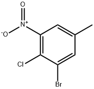 3-Bromo-4-chloro-5-nitrotoluene Struktur