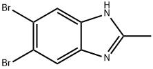 5,6-二溴-2-甲基-1H-苯并[D]咪唑 结构式