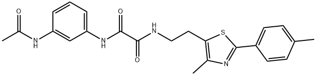 897613-29-5 N'-(3-acetamidophenyl)-N-[2-[4-methyl-2-(4-methylphenyl)-1,3-thiazol-5-yl]ethyl]oxamide