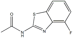N-(4-fluoro-1,3-benzothiazol-2-yl)acetamide 结构式