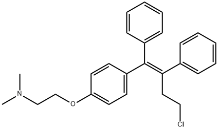 2-[4-[(E)-4-chloro-1,2-diphenylbut-1-enyl]phenoxy]-N,N-dimethylethanamine Structure