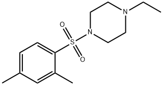 1-(2,4-dimethylphenyl)sulfonyl-4-ethylpiperazine 结构式